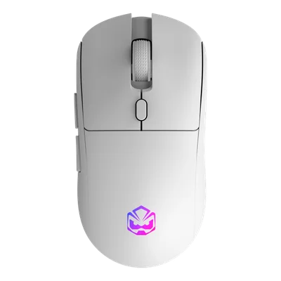Mouse Gamer Sem Fio PCyes Basaran Stealth White Ghost - 10000 Dpi - RGB - 6 Botões - Pmgbrstwg