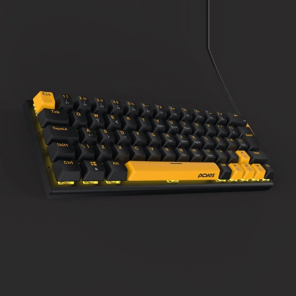 Imagem 3 de 5 do produto Teclado Mecanico 60% PCyes Kuromori - Voyager Edition - Switch Blue - Kmvy60bl