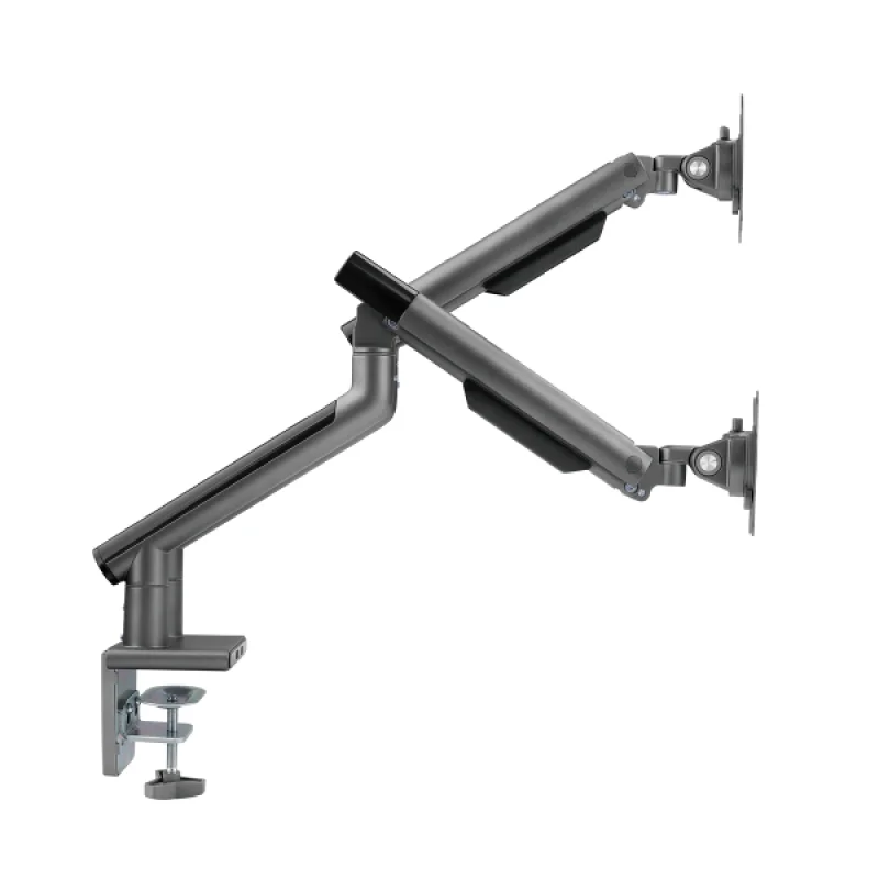 Imagem 4 de 5 do produto Suporte Articulado C/ Mola Para 2 Monitores- 17-32" C/ 2x Usb 3.0 - Cinza - Sm-015gd