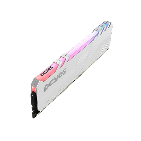 Imagem 2 de 5 do produto Memoria Gamer PCyes Udimm 16gb Ddr5 5600mhz White Com RGB - Pm165600d5wr