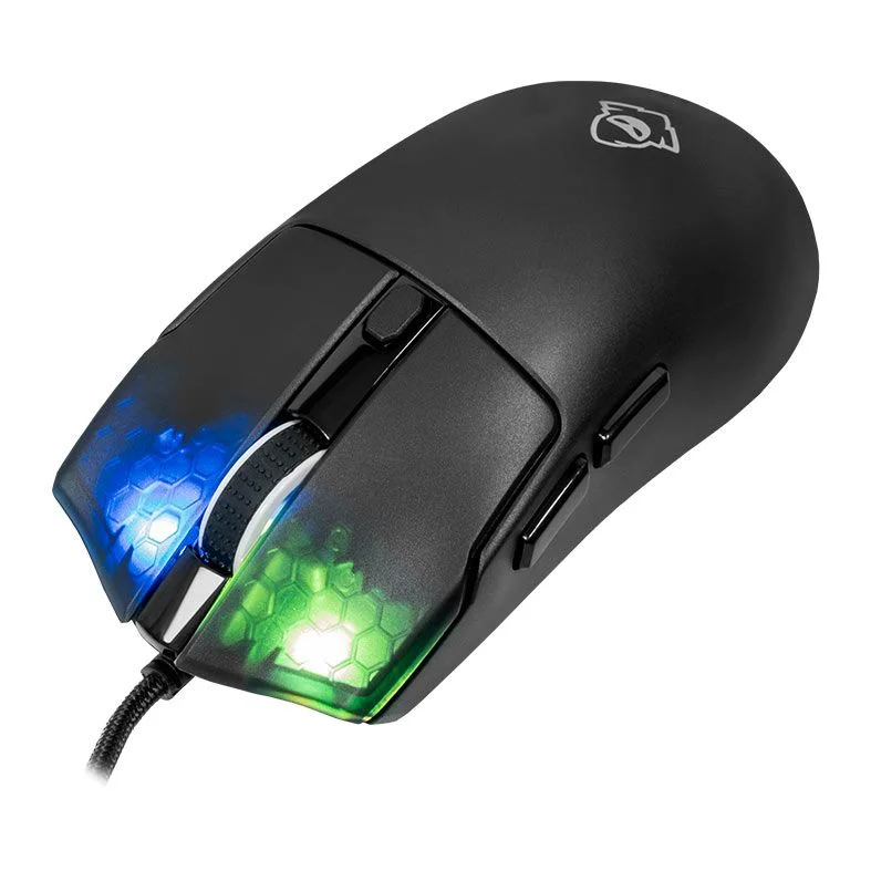 Imagem 3 de 5 do produto Mouse Gamer Mancer Vandrix RGB 7200dpi 125hz 6 Botões Preto - Mcr-vdx-RGB01