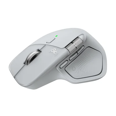 Mouse Sem Fio Logitech Mx Master 4 Com Feedback Tátil, Alto Desempenho E Conexão Usb-c/bluetooth - Cinza Claro N/a
