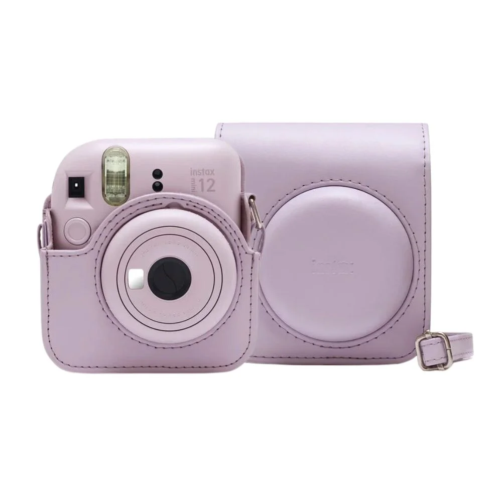 Imagem 3 de 5 do produto Kit Câmera Analógica Fujifilm Instax Mini 12 Lilás Mermaid Com Bolsa E Pack Com 10 Filmes - N/a