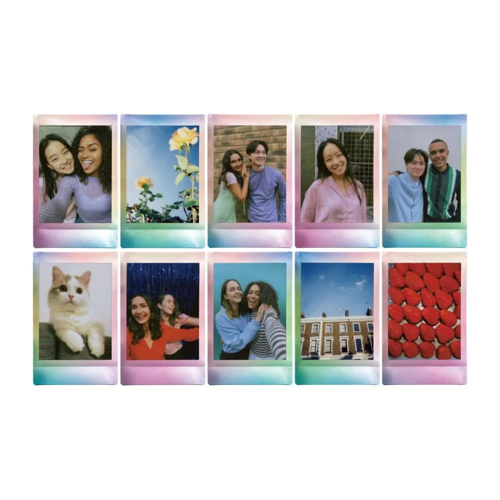 Kit Câmera Analógica Fujifilm Instax Mini 12 Mermaid Com Bolsa E Pack Com 10 Filmes Branca - N/a