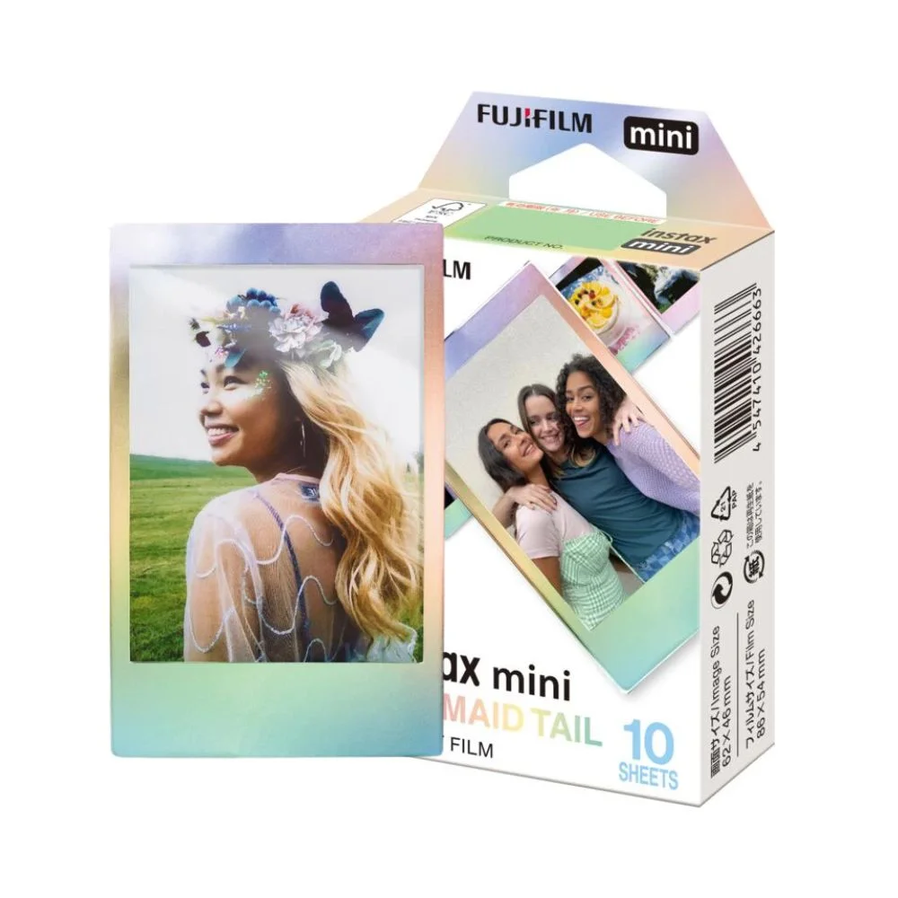Kit Câmera Analógica Fujifilm Instax Mini 12 Mermaid Com Bolsa E Pack Com 10 Filmes Branca - N/a