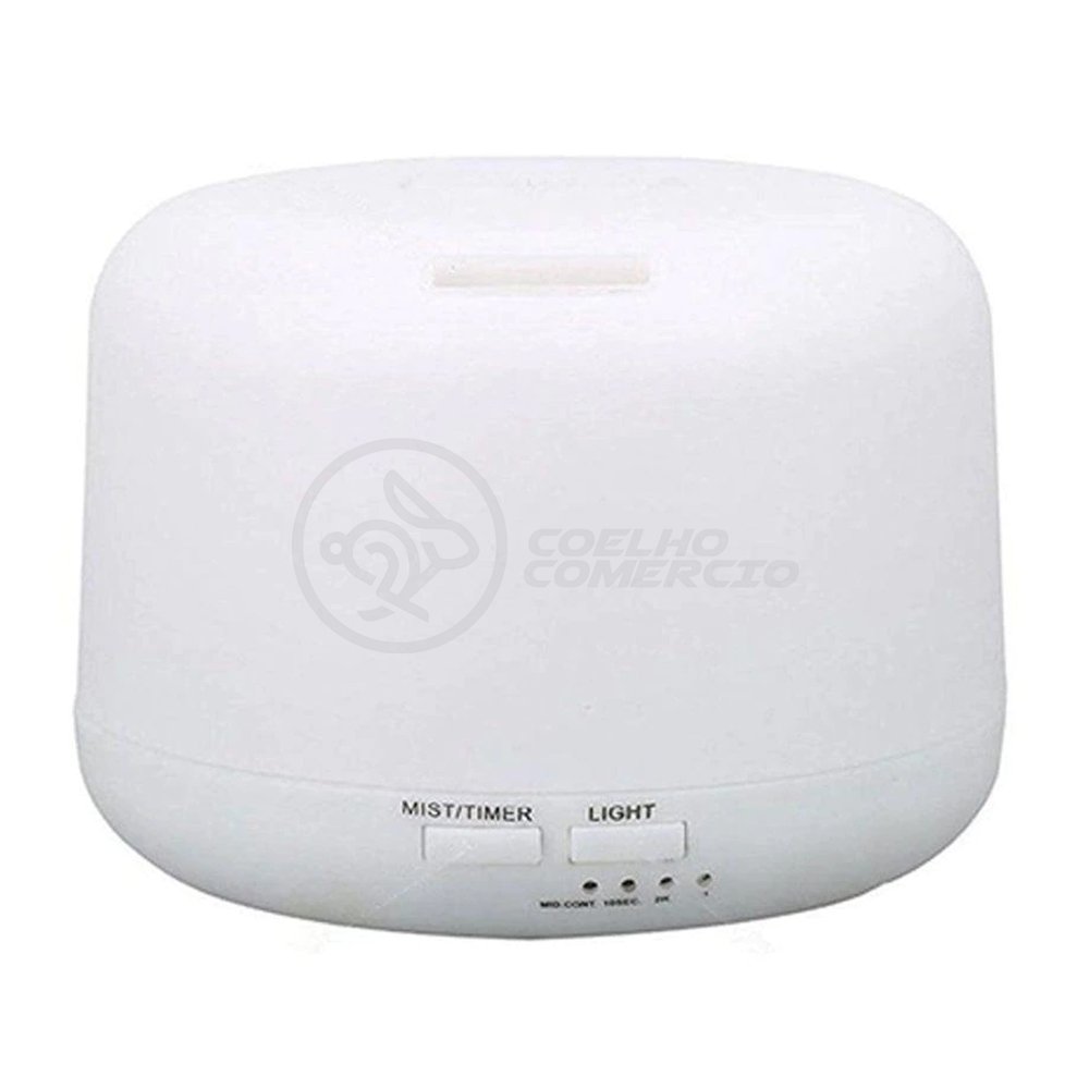 Aromatizador Umidificador Difusor Eletrônico Ambiente Desing Minimalista Luz De LED RGB 300ml