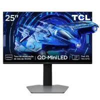 Monitor Gamer TCL 25 Polegadas QD-Mini LED Full HD G64 300Hz 1ms (GtG) Freesync HDR 600 nits 25G64