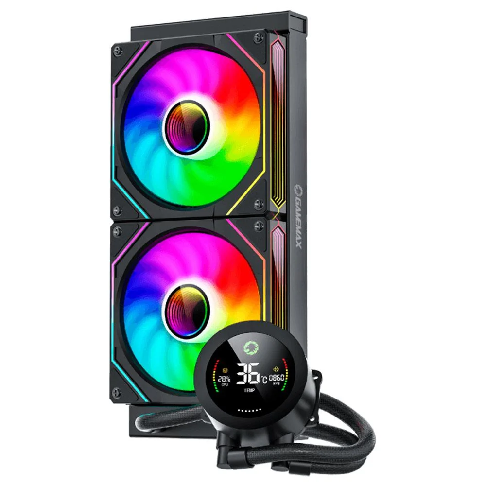 Water Cooler Gamemax Iceburg 240n2 Black ARGB  - Iceburg240n2bkbr 8