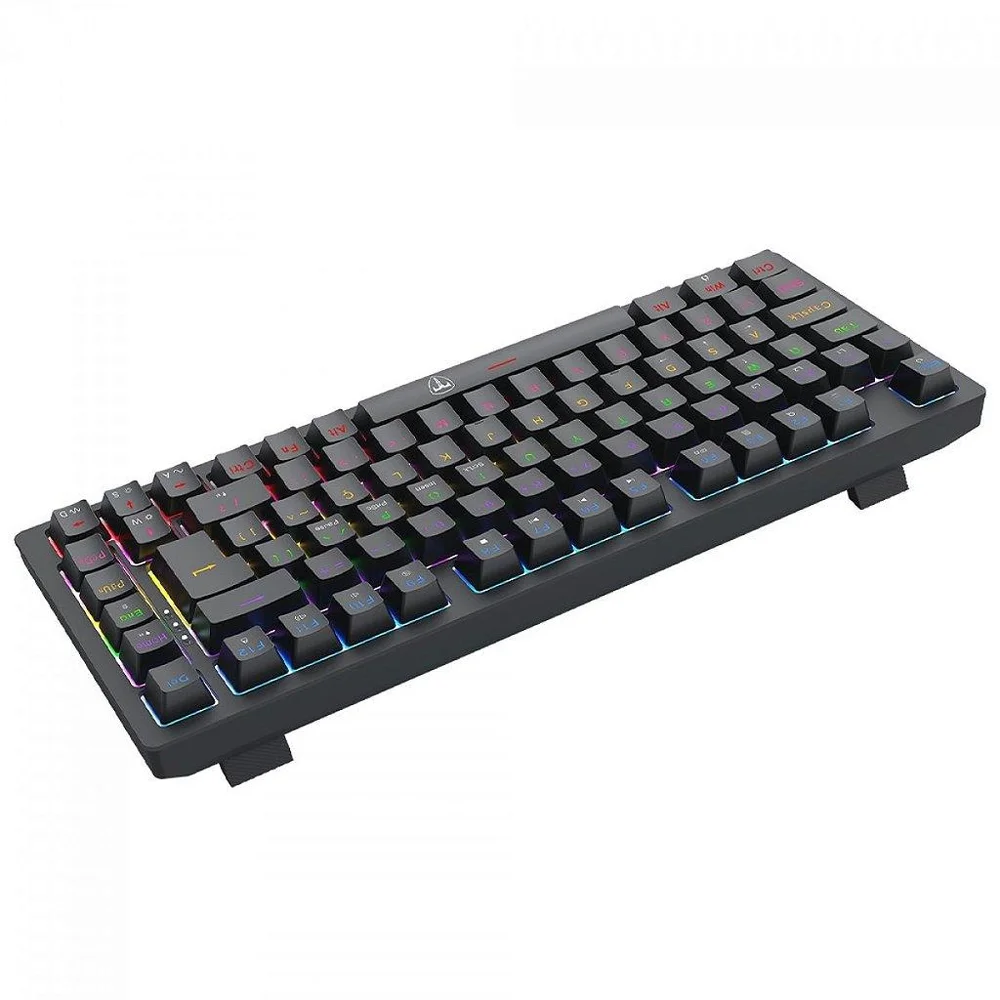 Imagem 4 de 5 do produto Teclado Mecânico Gamer T-dagger Megatre, Rainbow, Switch Brown, 75%, Abnt2, Preto