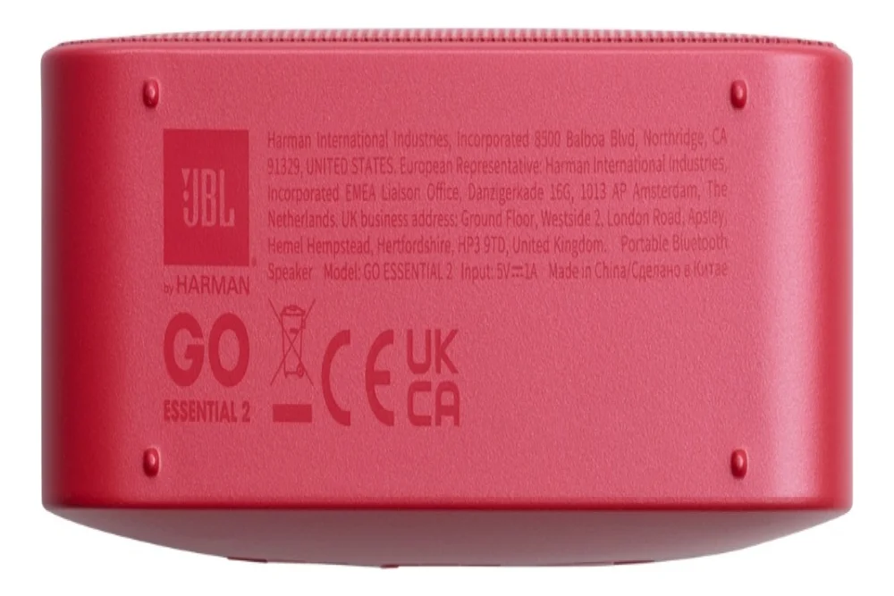 Imagem 5 de 5 do produto Caixa De Som Portátil Jbl Go Essential 2 Bluetooth - Vermelha