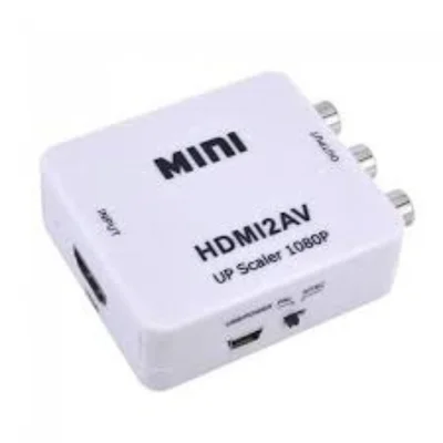 Mini Conversor Adaptador HDMI Para Rca Áudio E Vídeo HDMI2av