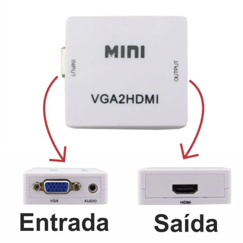 Imagem 2 de 4 do produto Conversor Vga Para HDMI Vga2hdtv