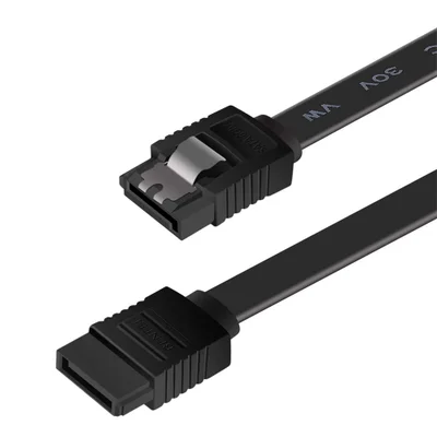 Cabo De Dados Sata3 6gbps Benfei Para Hdd SSD Preto Reto