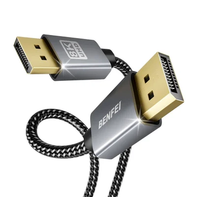 Cabo Displayport Benfei 8k Dp 1.8m 4k144hz Trançado Vesa