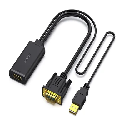 Adaptador Conversor Vga Para HDMI 1080p Benfei Usb Áudio