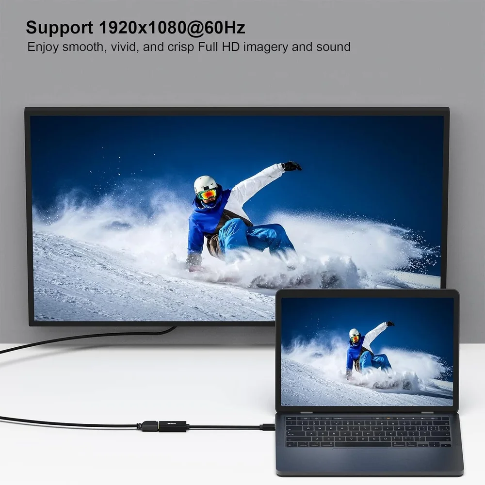 Imagem 3 de 5 do produto Benfei Adaptador Mini Displayport Para HDMI 4k Macbook