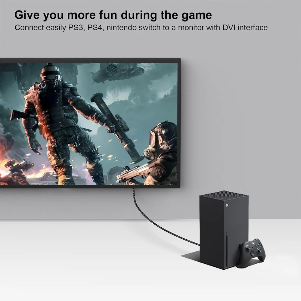 Imagem 3 de 5 do produto Adaptador Benfei Dvi Para HDMI Macho/fêmea 2 Peças Ouro