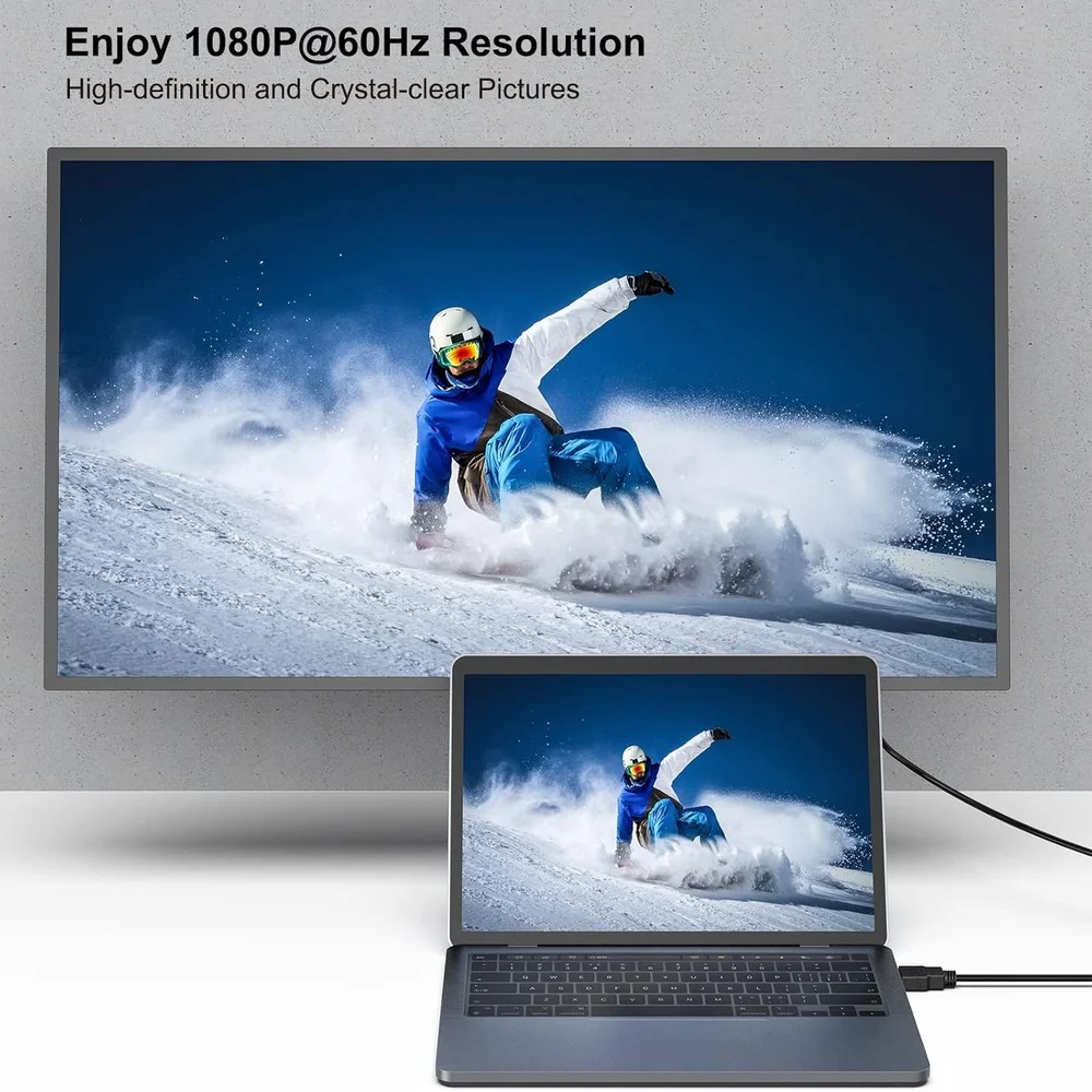 Imagem 5 de 5 do produto Cabo Conversor HDMI Para Vga 3m Benfei 10 Pés Full Hd