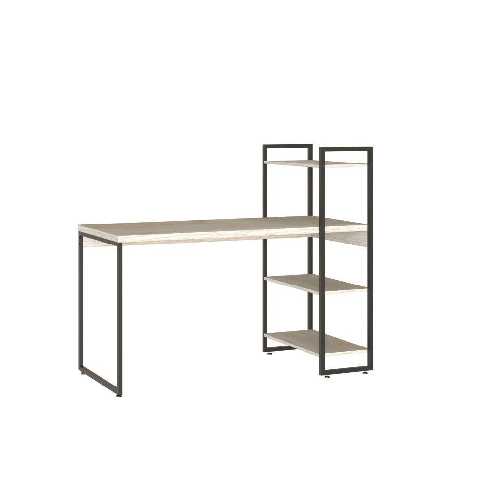 Mesa C-estante Alta 135x64x115cm C-03 Prateleiras Snow - Snow -