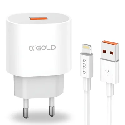 Carregador Turbo 30w Tipo C A'gold Compatível Iphone Android