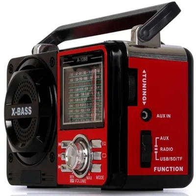 Rádio Retrô Vintage Am Fm Com Entrada Aux P2 Pen Drive Mp3 Usb Xdg-20