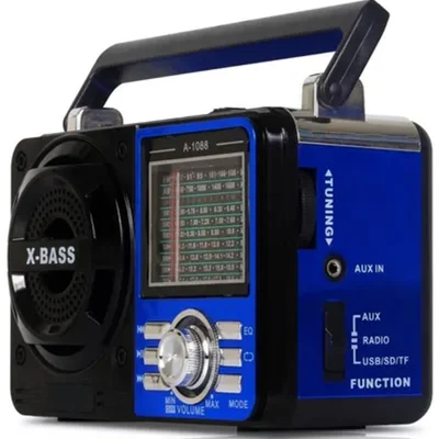 Rádio Retrô Vintage Com Bluetooth, Am/fm/sw, Usb, Auxiliar P2 E Bateria Recarregável - Estilo Vintage Com Funcionalidades Modernas
