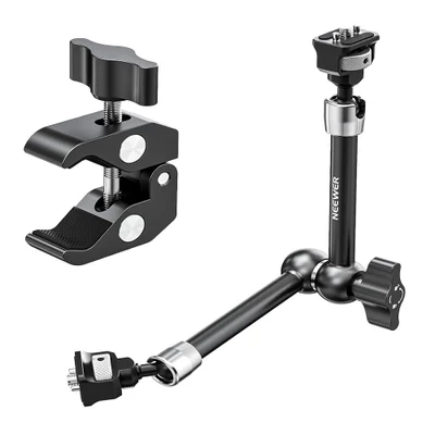 Neewer Braço Articulado 11" 1/4-20 Com Clamp Anti-torção