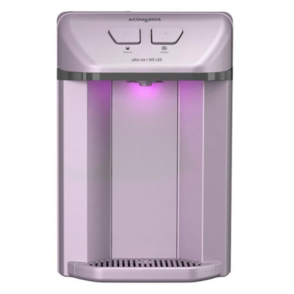 Purificador De Água Acquabios Com Água Gelada E Tecnologia De Purificação Uvl-LED Prata - UvcLED - 220v