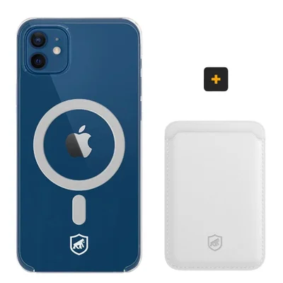 Kit Magsafe - Capa Case Capinha E Carteira Para Iphone 12 - Gshield
