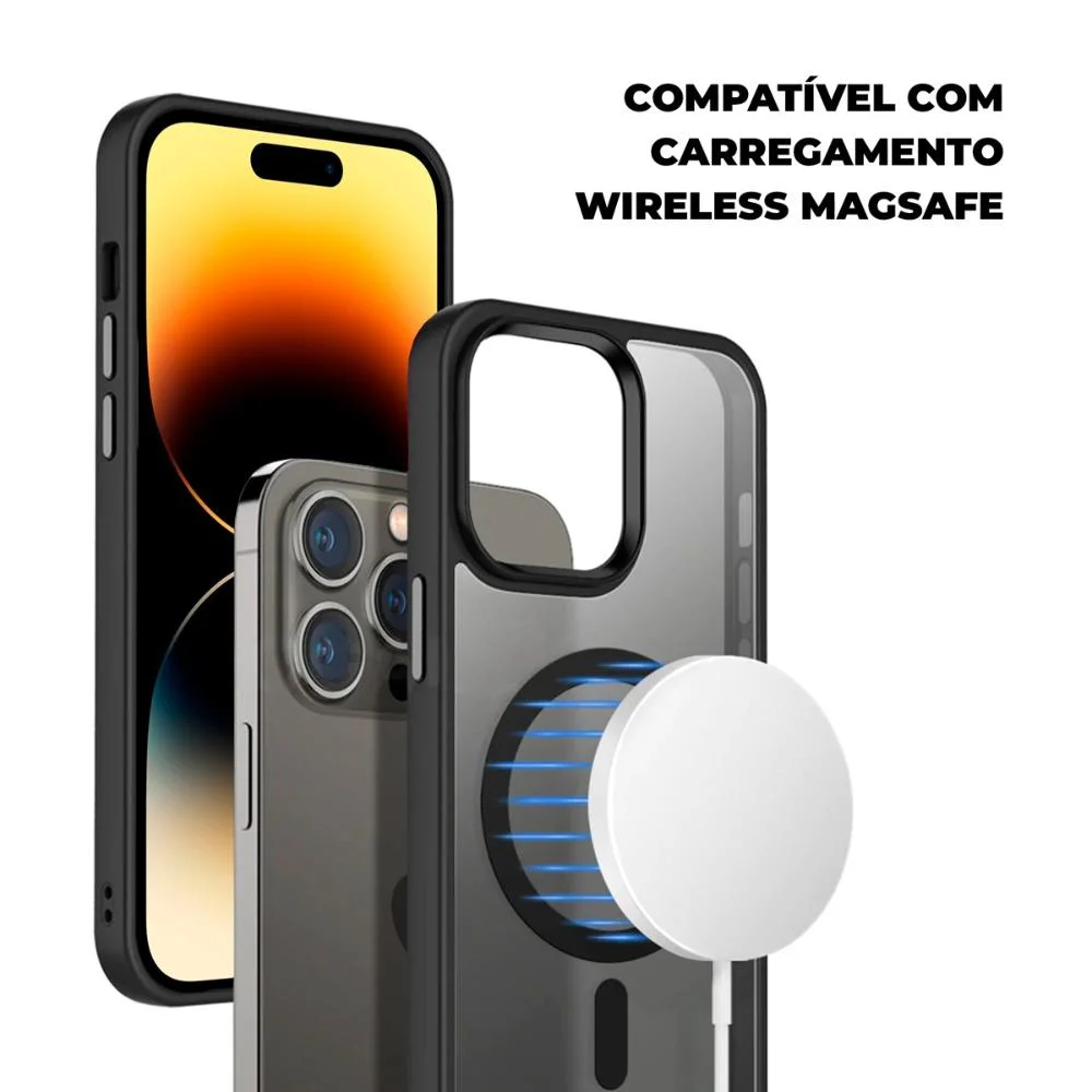 Imagem 3 de 5 do produto Kit Magsafe - Capa Case Capinha E Carteira Com Kickstand Para Iphone 13 Pro Max - Gshield