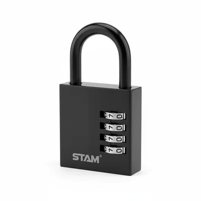 Cadeado Com Segredo Stam 25mm Preto