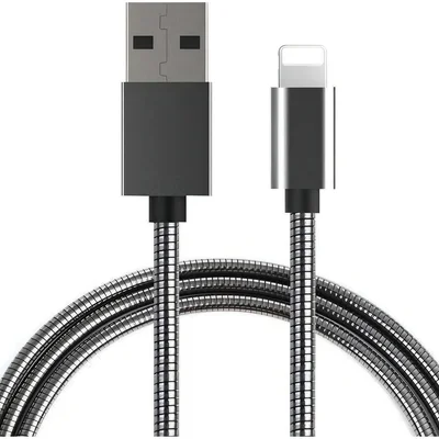 Cabo Usb Carregador Dados Metálico Resistente Iphone