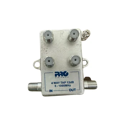Tomada 1:4 Tap 5-1000mhz 12db Proeletronic Prott-4012