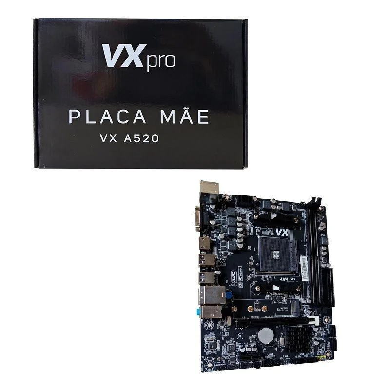 Placa Mãe VXPRO A520 AM4 DDR4