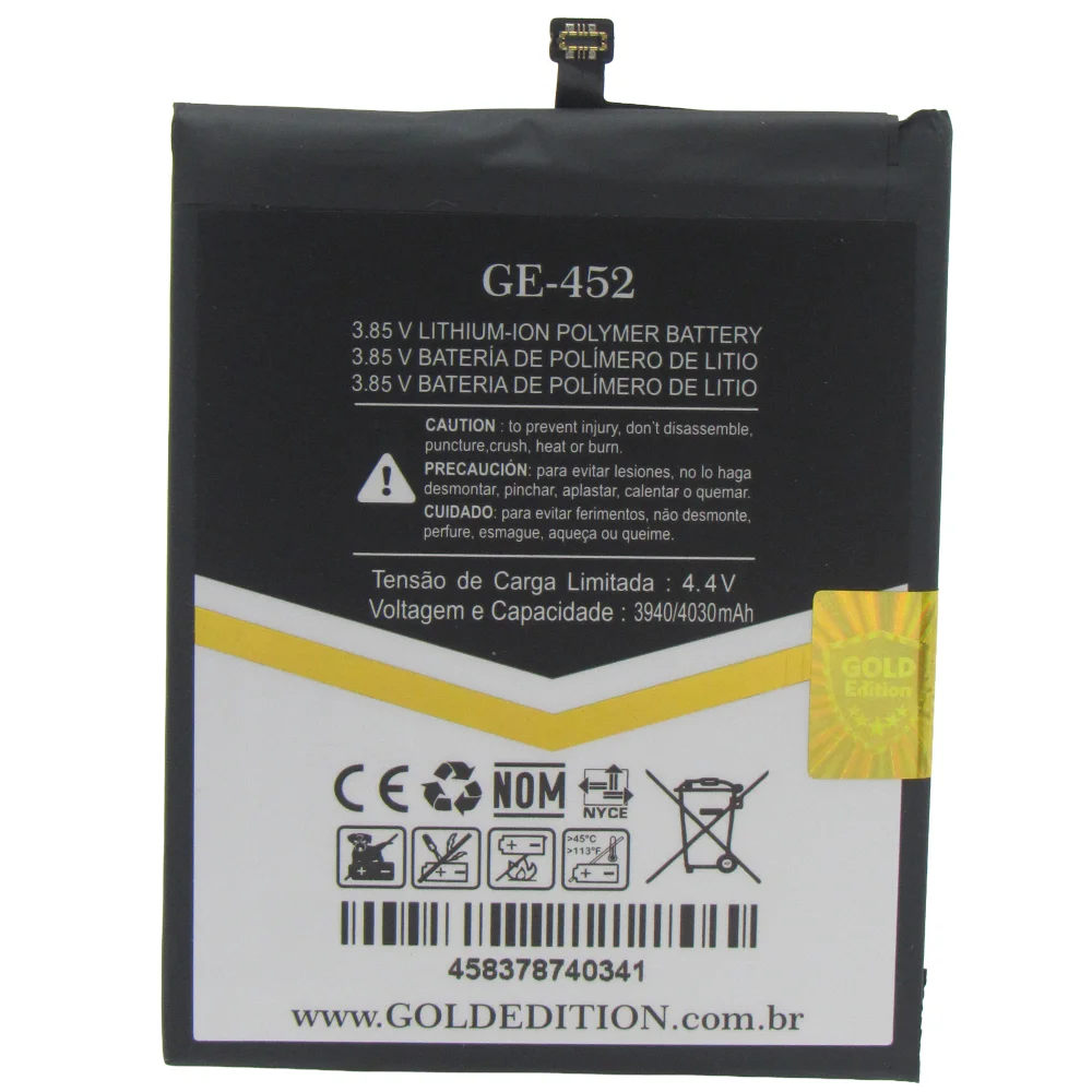 Imagem 3 de 5 do produto Bateria Gold Edition Ge-452 Bm4f Para Xiaomi Mi A3 / Mi 9 Lite