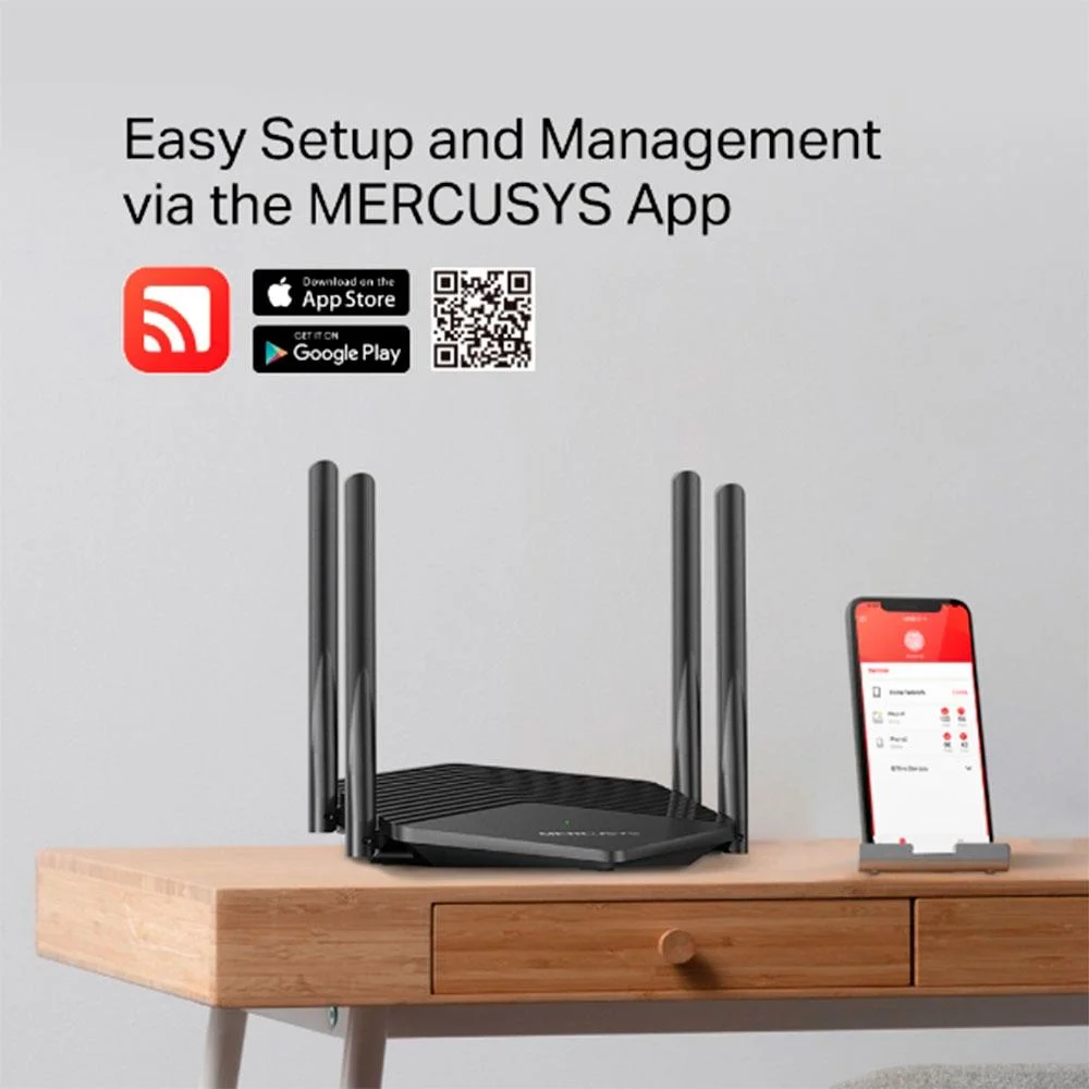 Imagem 5 de 5 do produto Roteador Mercusys Mr80x V4 Easymesh Ax3000 Dual Band 2,4/5ghz - Mr80x