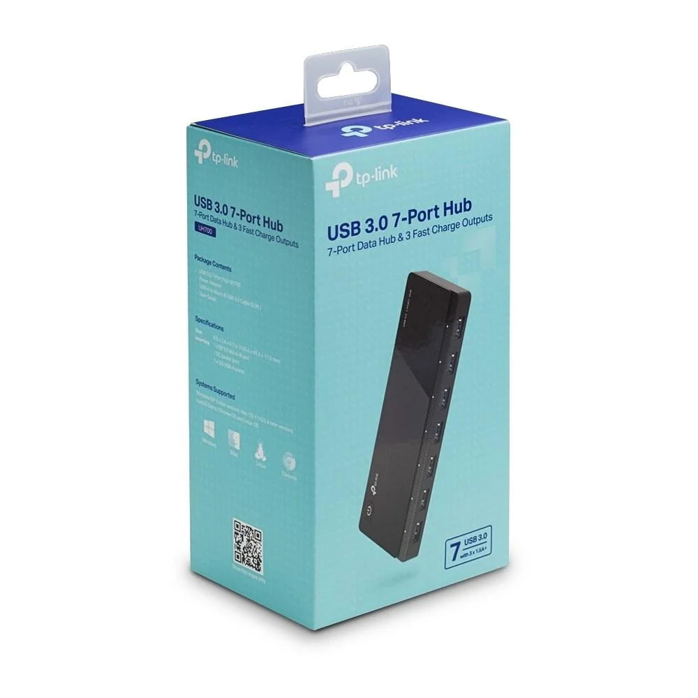 Imagem 5 de 5 do produto Hub Tp-link Uh700 Usb 3.0 5gbps C/ 7 Portas - Preto