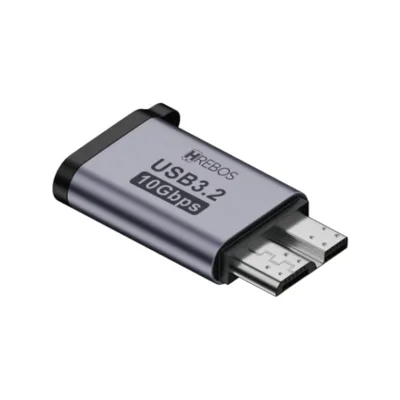 Adaptador Micro-b Para Type-c Fêmea Hrebos 10gbps Ad-235