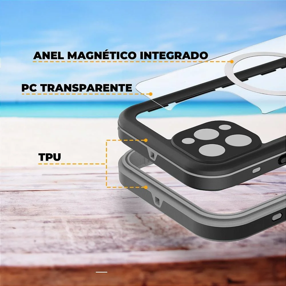 Imagem 3 de 5 do produto Capa À Prova D´água Nautical Para Iphone 17 Pro - Gshield