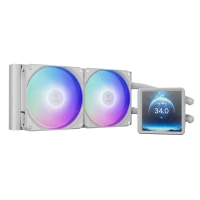 Water Cooler Gamdias Aura Gl 240 Display Lcd Wh ARGB Amd/intel Branco