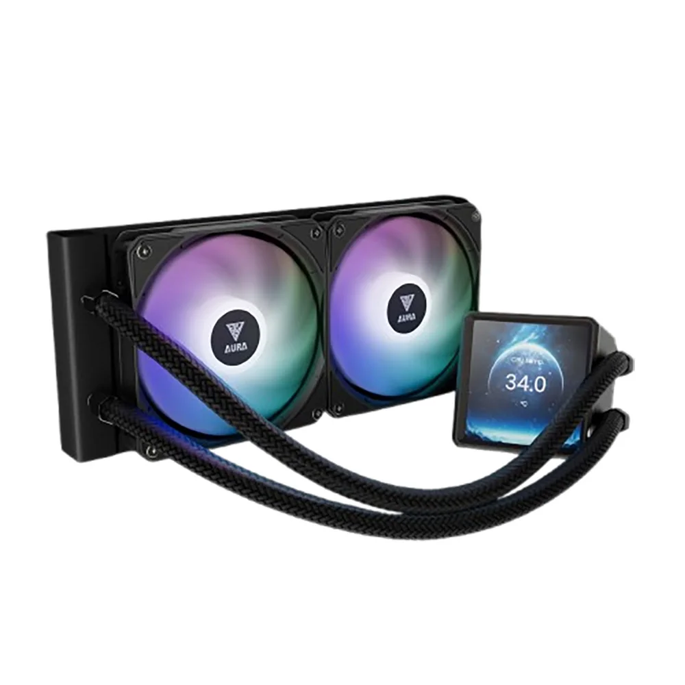 Water Cooler Gamdias Aura Gl 240 Display Lcd ARGB Amd/intel Preto 6