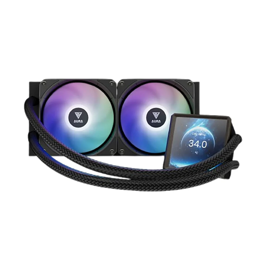 Water Cooler Gamdias Aura Gl 240 Display Lcd ARGB Amd/intel Preto 7