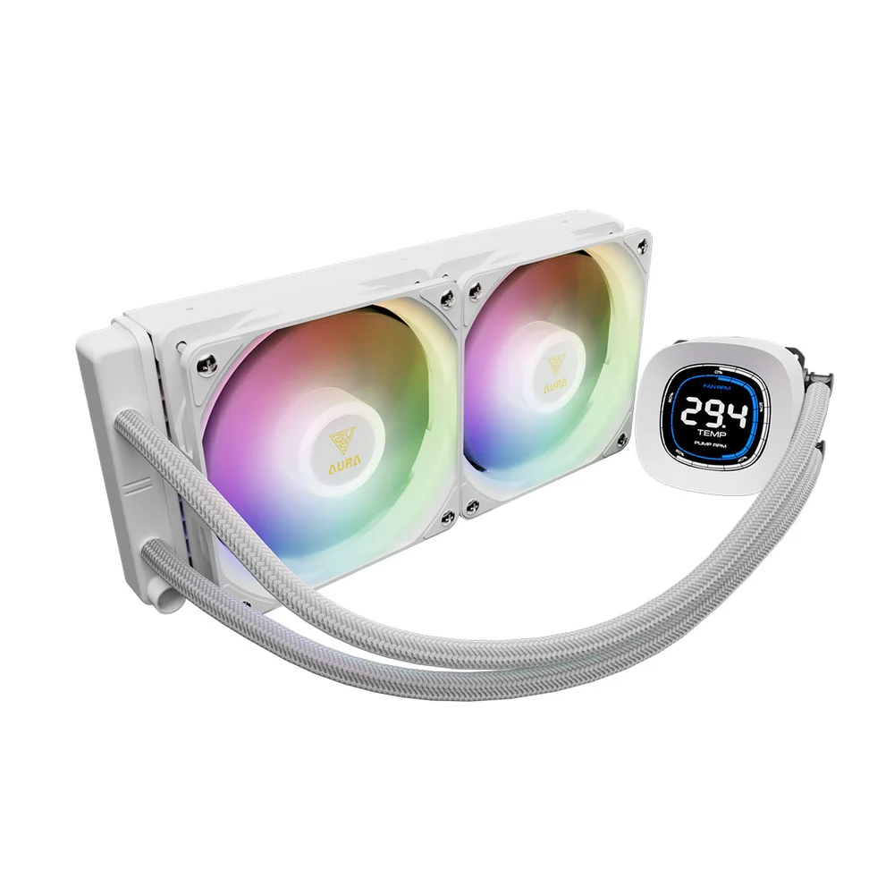 Imagem 4 de 5 do produto Water Cooler Gamdias Aura Gl 240 Digital Wh ARGB Amd/intel Branco