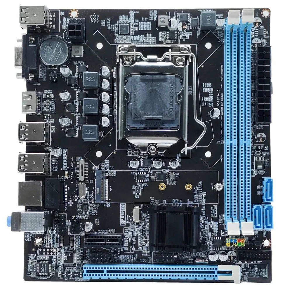 Placa Mae Bluecase Bmbh61-g2hg-m2 Rev 3.0 LGA  1155 7