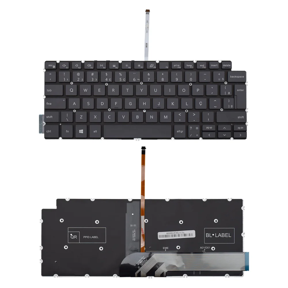 Teclado Para Notebook Dell Vostro 5498 Preto Teclado Para Notebook Dell Vostro 5498 Preto