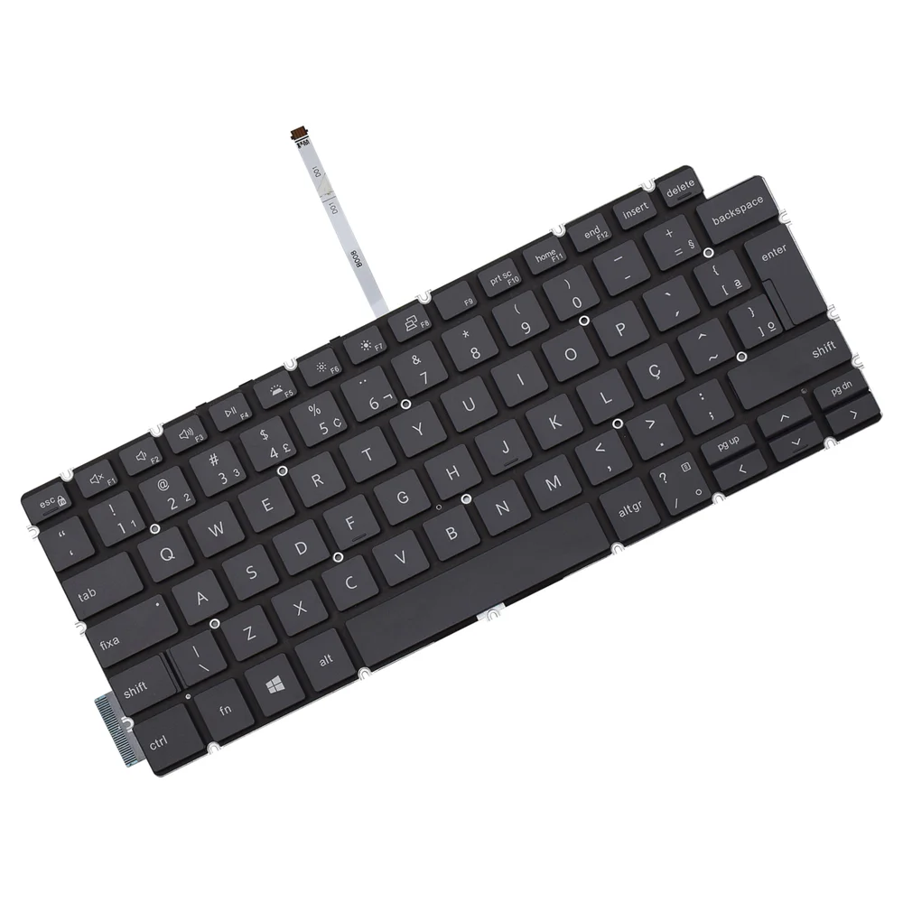 Teclado Para Notebook Dell Inspiron 5406 Com Iluminação Preto