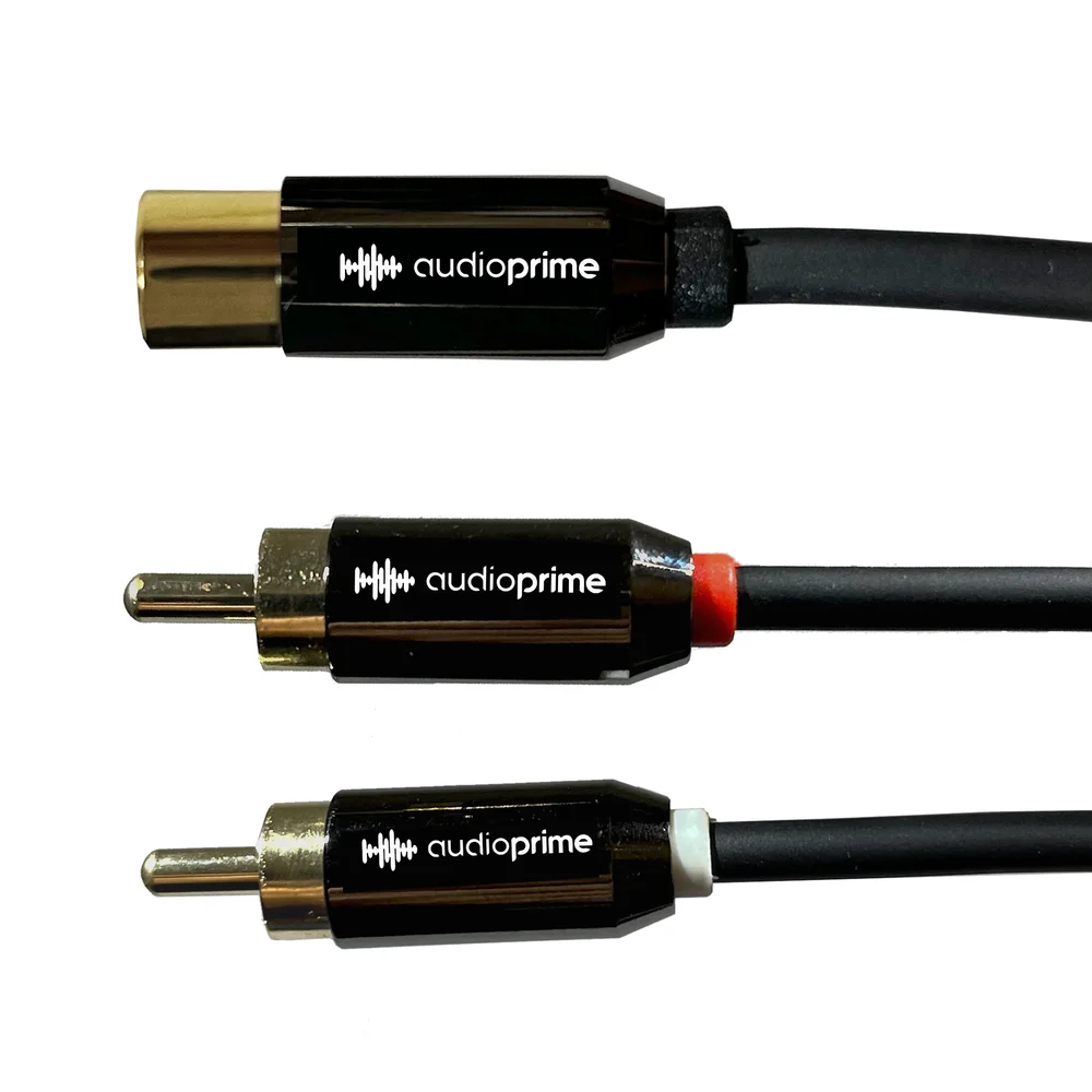 Imagem 2 de 5 do produto Cabo Y Rca Fêmea / 2 Rca Macho Audio Prime - 0,3 Metros