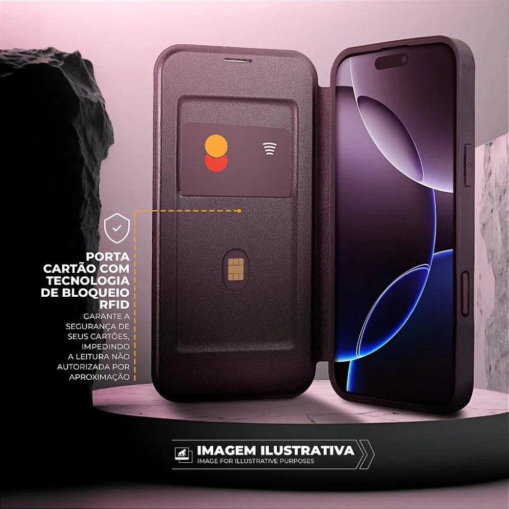 Imagem 4 de 5 do produto Capa Para Iphone 17 - Carteira Dual - Gshield