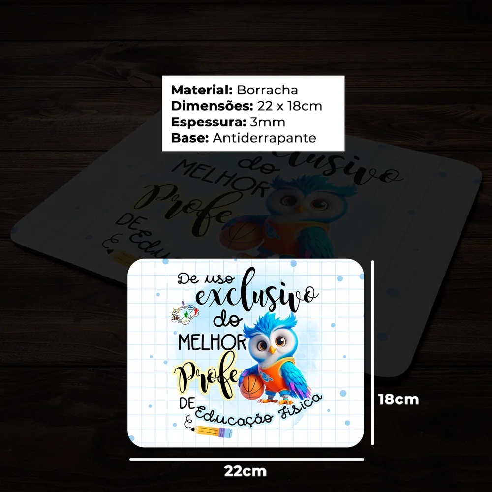 Imagem 4 de 4 do produto Mouse Pad - Exclusivo Do Melhor Professor De Ed Física