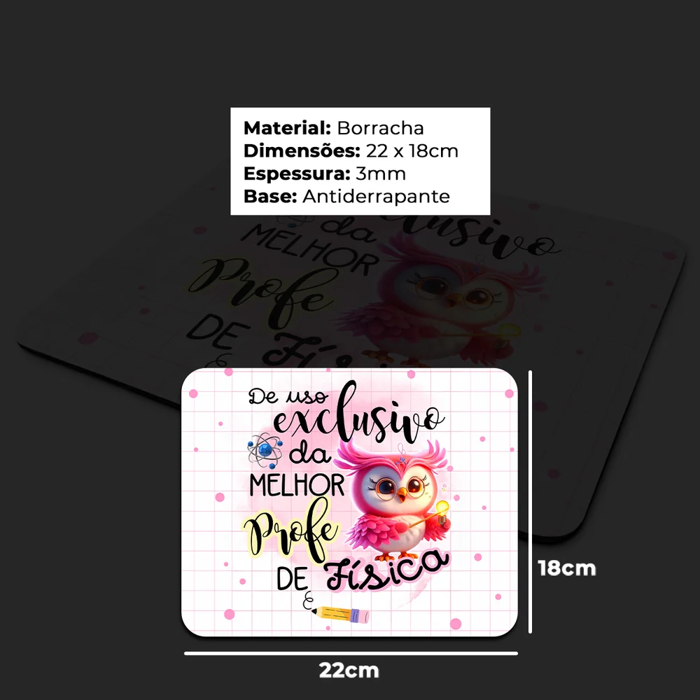 Imagem 4 de 4 do produto Mouse Pad - Exclusivo Da Melhor Professora De Física